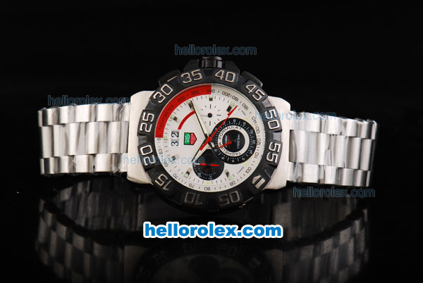 Tag Heuer Formula Automatic Movement with White Dial- Kimi Raikkonen - Click Image to Close